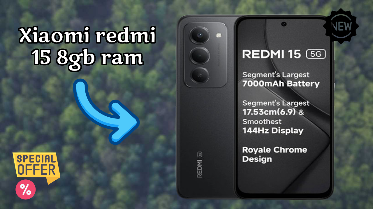 Xiaomi Redmi 15 8GB RAM Display Analysis: 6.9 Inches (17.53 Cm) Screen
